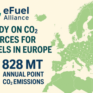 La eFuel Alliance identifica el potencial de las fuentes de CO₂ para la producción de e-fuels en Europa La eFuel Alliance identifica el potencial de las fuentes de CO₂ para la producción de e-fuels en Europa