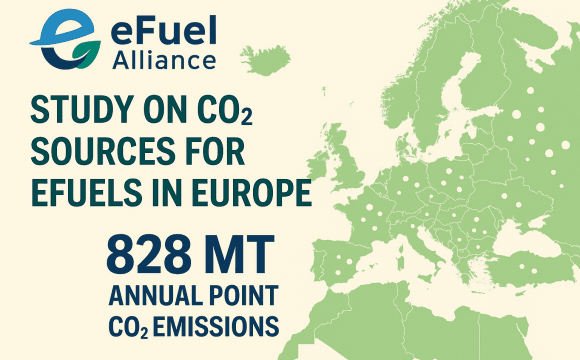 La eFuel Alliance identifica el potencial de las fuentes de CO₂ para la producción de e-fuels en Europa La eFuel Alliance identifica el potencial de las fuentes de CO₂ para la producción de e-fuels en Europa