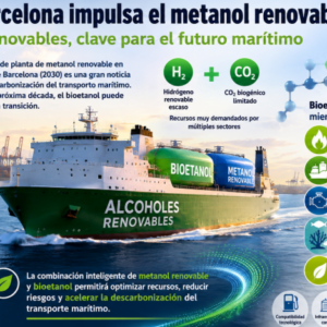 El Puerto de Barcelona impulsa el metanol renovable y abre la puerta a una transición marítima basada en los alcoholes renovables